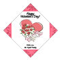 Happy Valentines Day Valentine Day Diamond Labels 2x2 